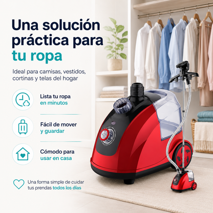 Plancha a Vapor Vertical / Roja
