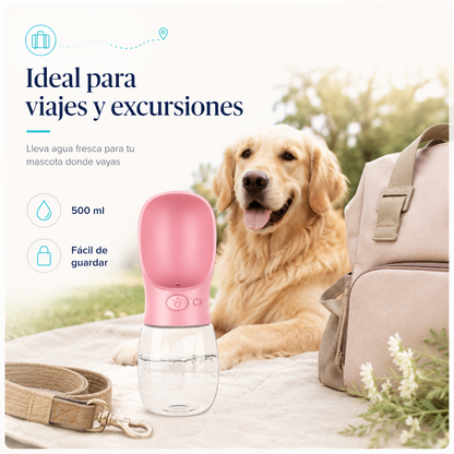 Bebedero Portátil para Mascotas de 500 ml