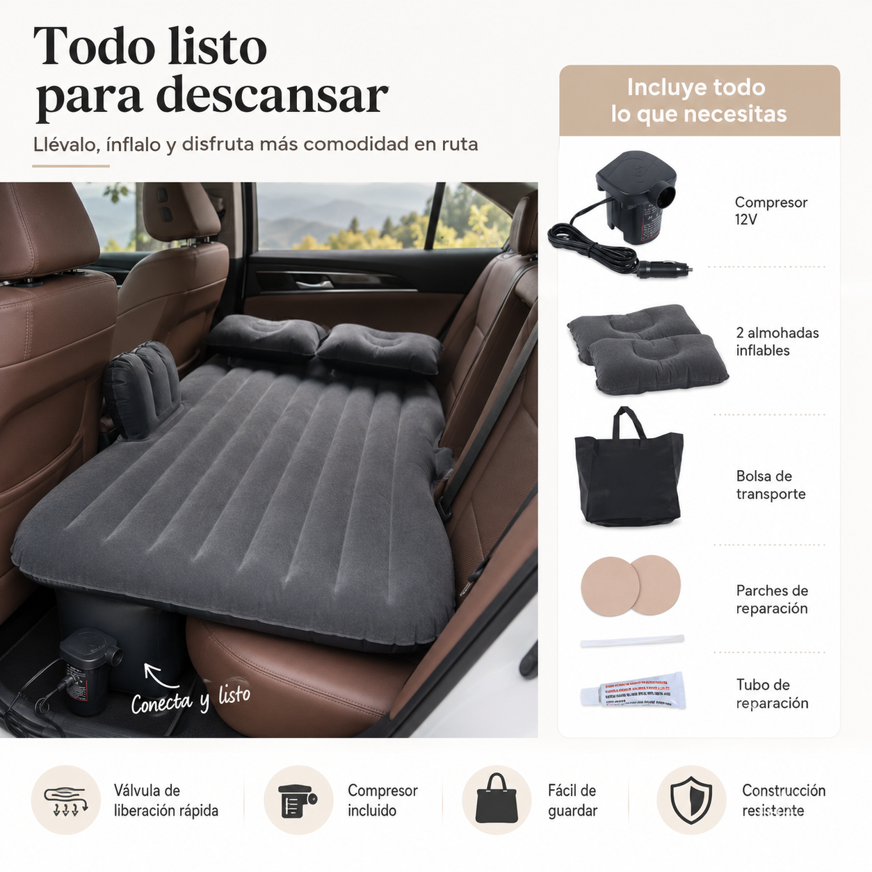 Colchón Inflable para Auto
