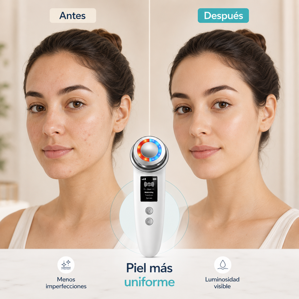 Masajeador Facial LED Rejuvenecedor