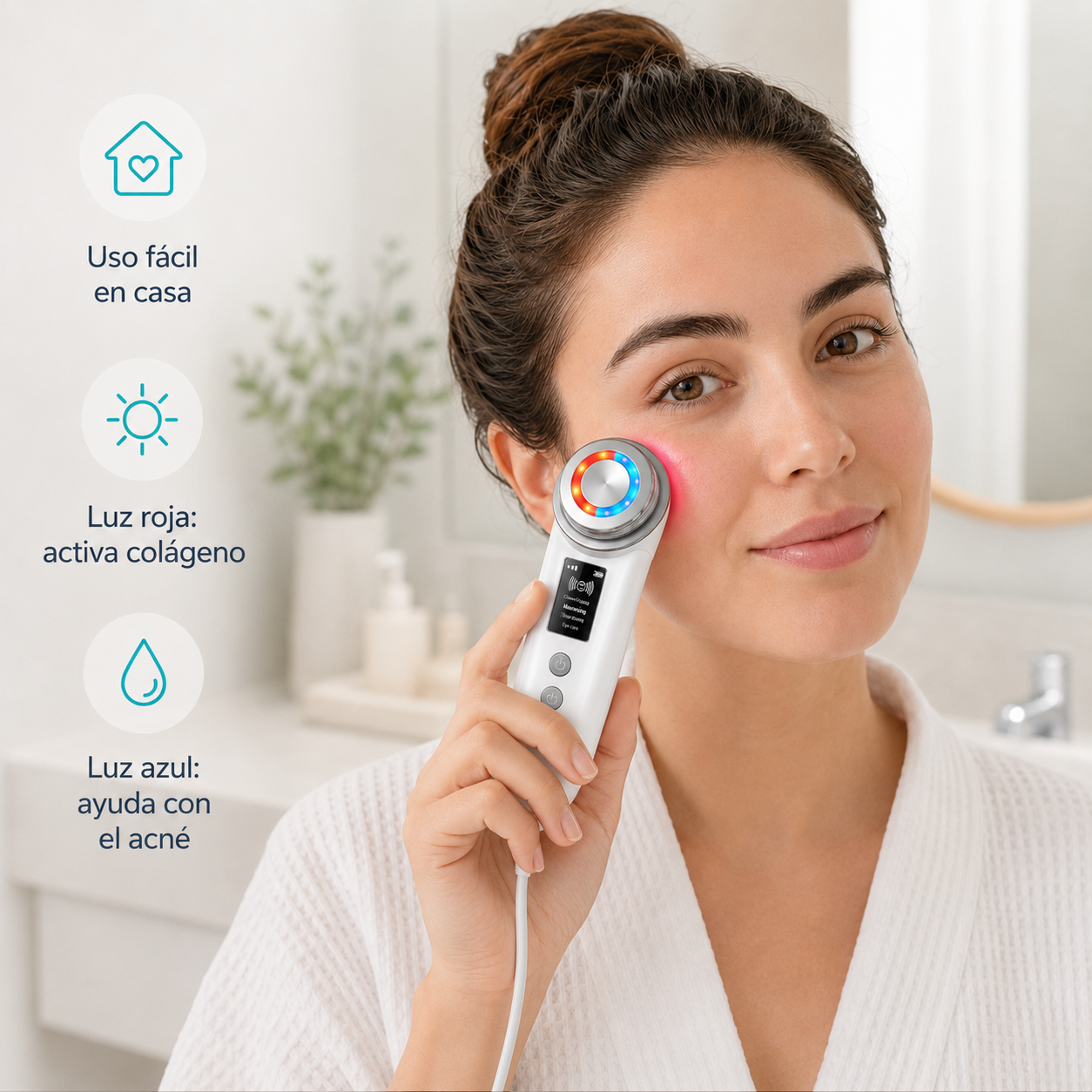 Masajeador Facial LED Rejuvenecedor