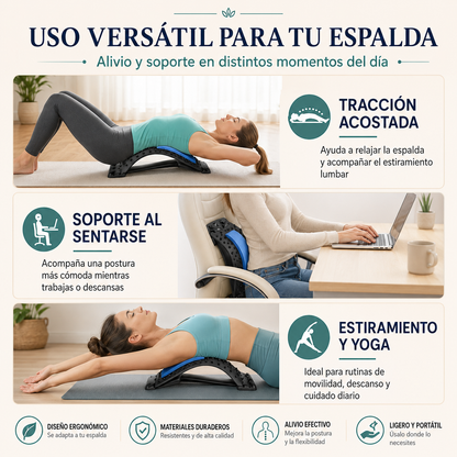 Estirador Lumbar Ergonómico 3 Niveles