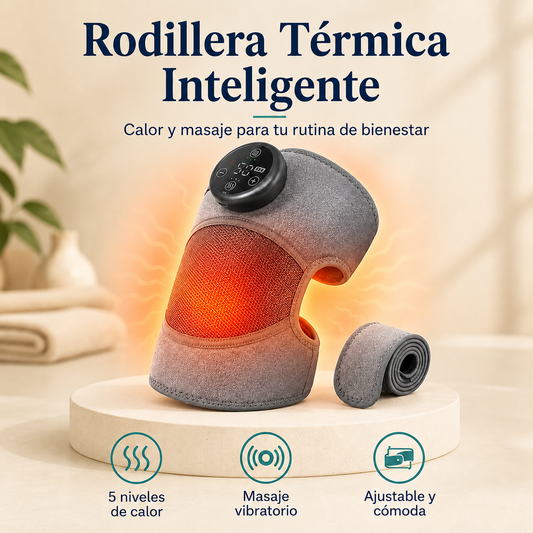Rodillera Térmica con Calor y Masaje