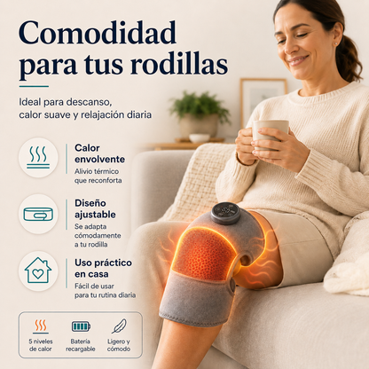 Rodillera Térmica con Calor y Masaje