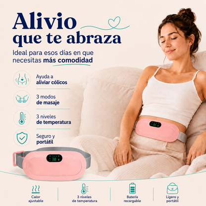 Cinturón Térmico con Calor y Masaje para Cólicos