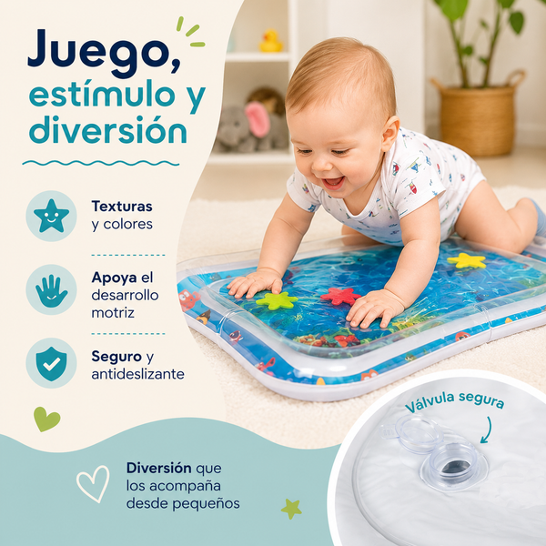 Alfombra Sensorial Acuática para Bebés