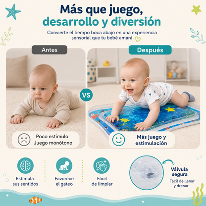 Alfombra Sensorial Acuática para Bebés