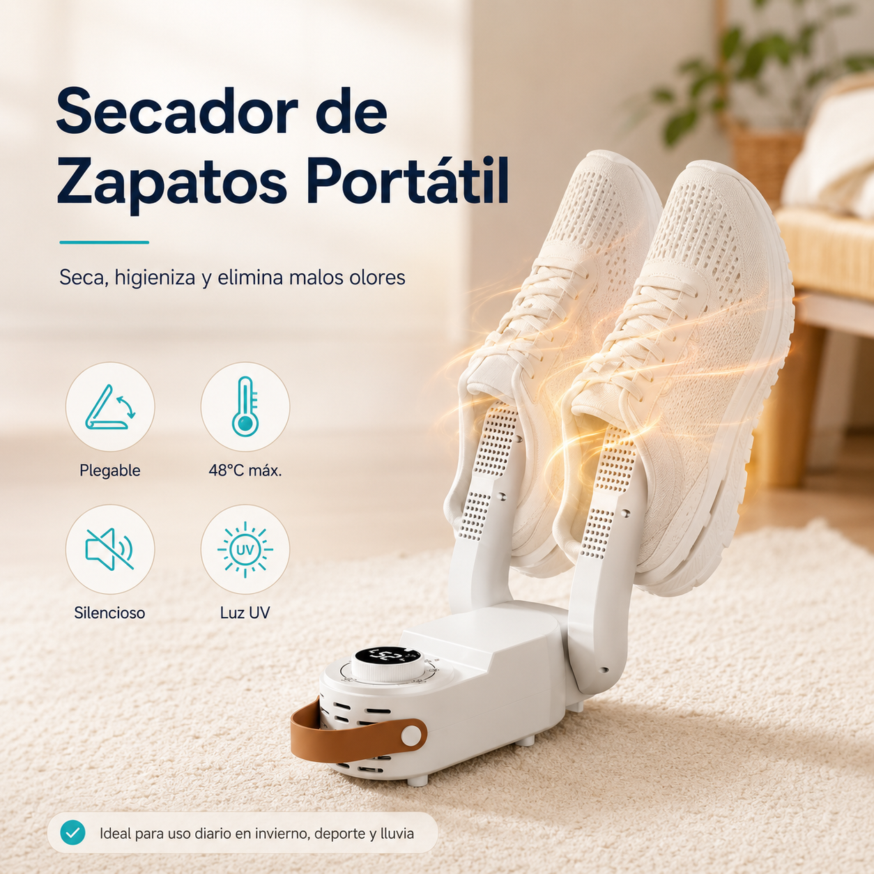 Secador de Zapatos Eléctrico Portátil