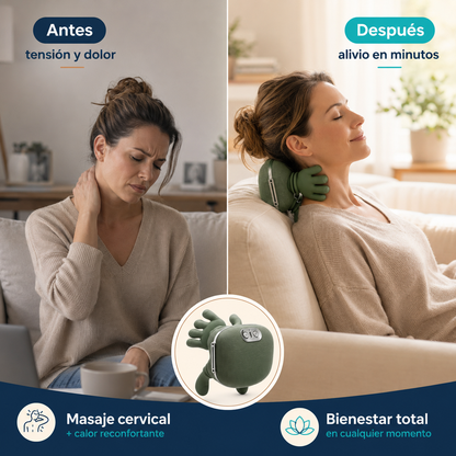 Masajeador Cervical Inalámbrico en Forma de Manitos