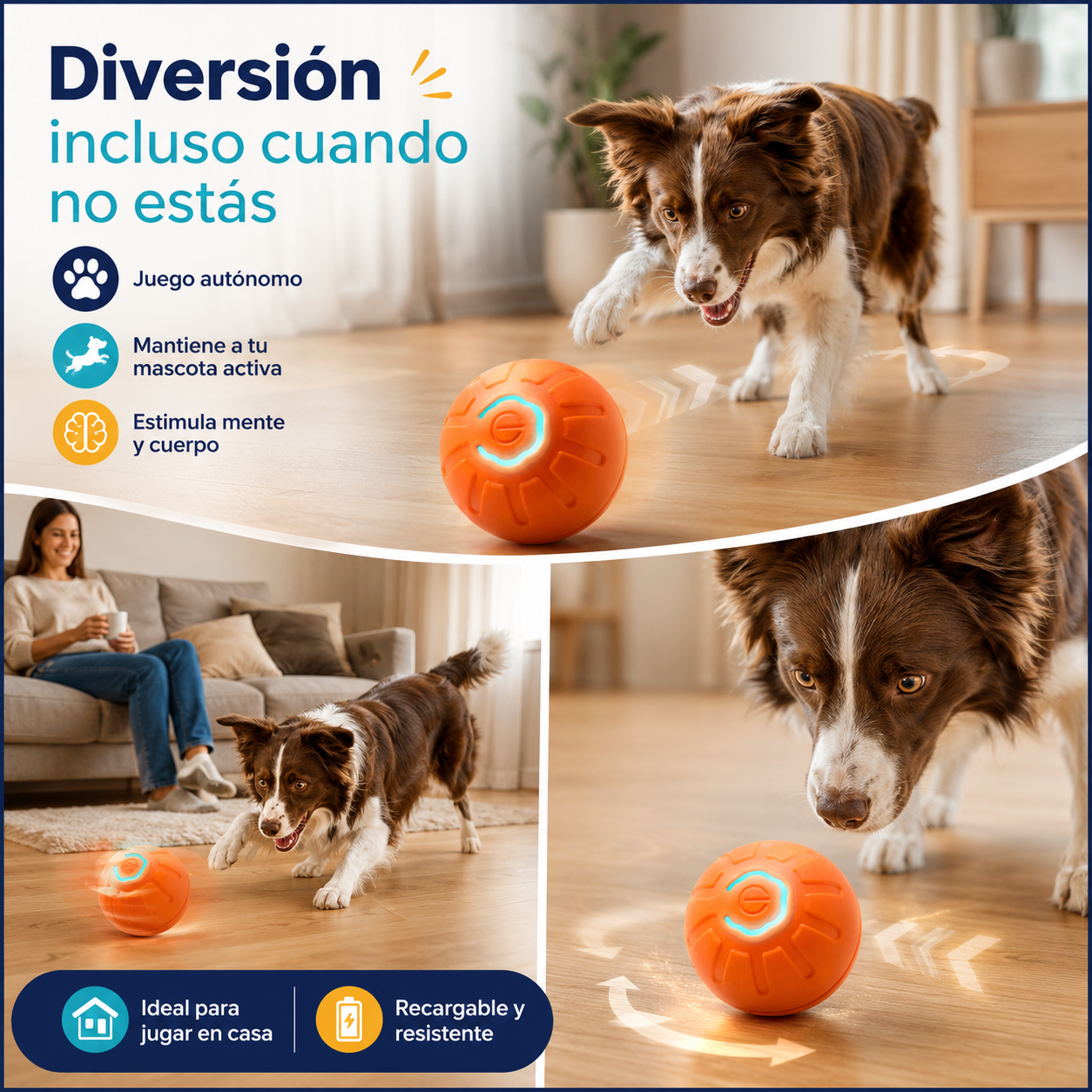 Pelota Inteligente para Mascotas