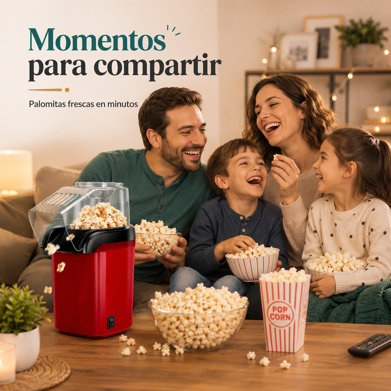 Máquina de Palomitas Popcorn 3 Minutos