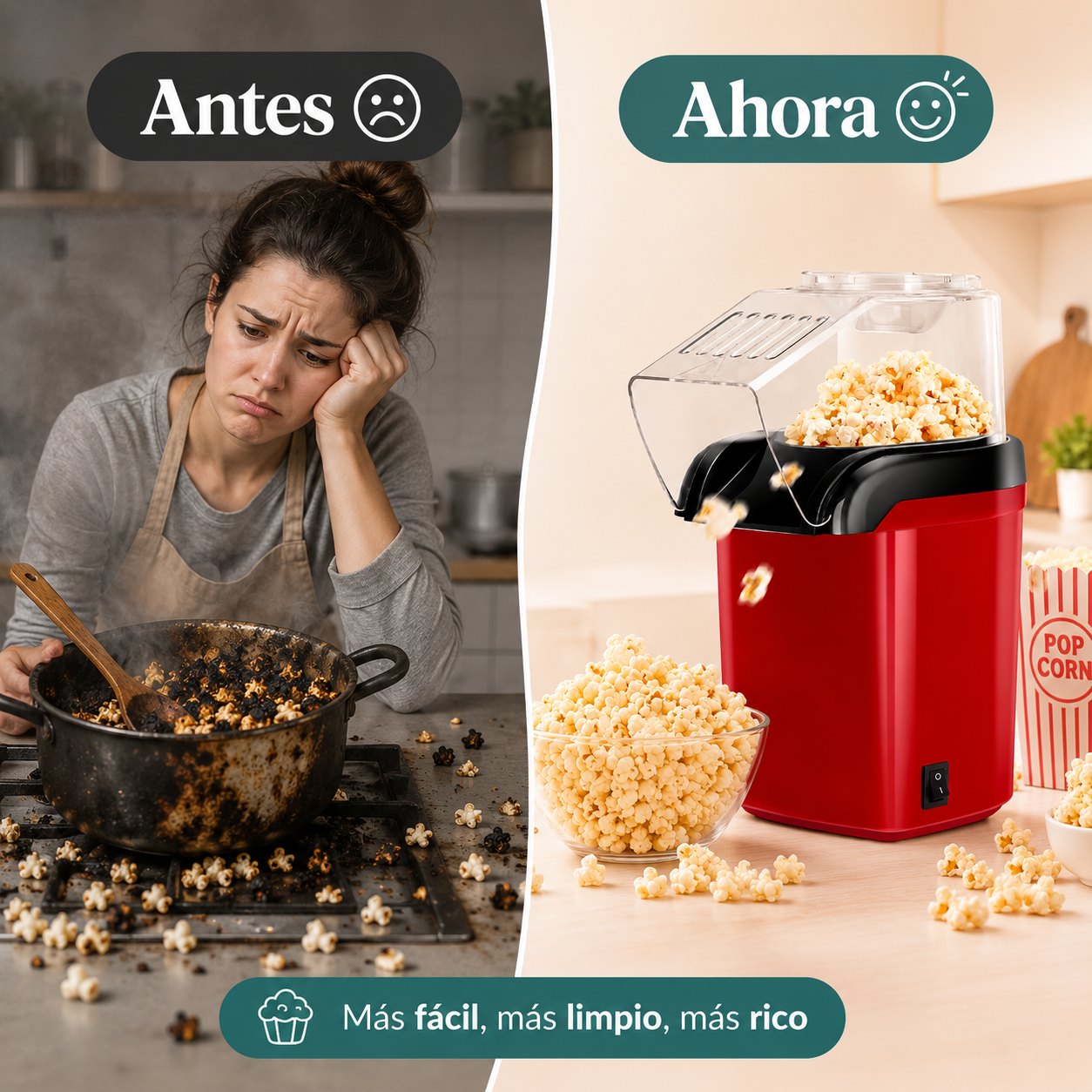 Máquina de Palomitas Popcorn 3 Minutos