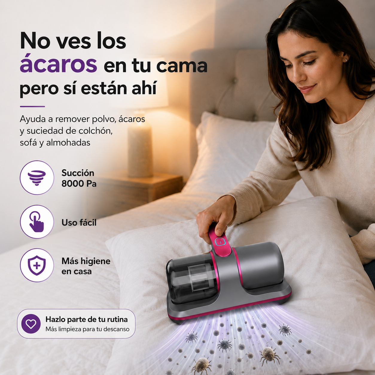 Aspiradora Antiácaros